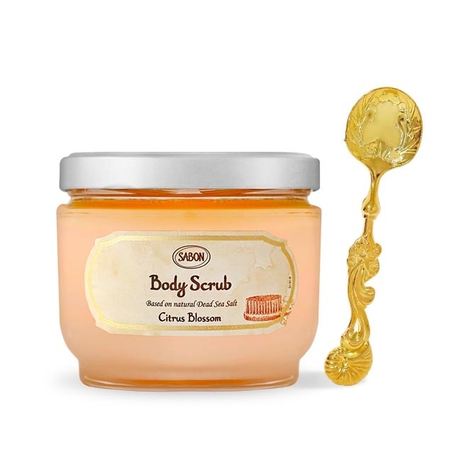 Sabon Sabon 橙花漫舞身體磨砂膏(600g)-國際航空版附金湯匙
