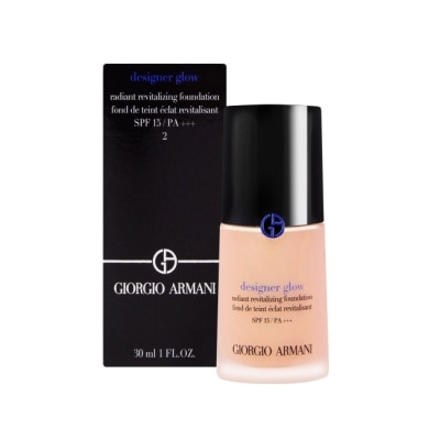 GIORGIOARMANI Giorgio Armani 設計師水燦光影粉底SPF15/PA+++(30ml) #2 白皙冷調_專櫃公司貨