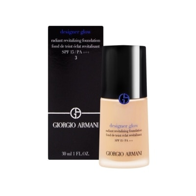 GIORGIOARMANI Giorgio Armani 設計師水燦光影粉底(30ml) #3 白皙暖調_專櫃公司貨