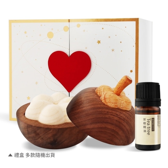 OPRETTY O’Pretty 歐沛媞 甜蜜相伴 室內/車用 香氛擴香【手工雕刻木質山竹+茶樹草本精油(5ml)】附精美禮盒