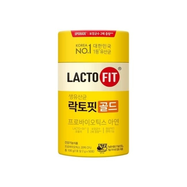 韓國鍾根堂LACTO FIT GOLD升級版 益生菌大童及成人款 2gx50包