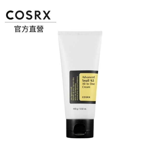 COSRX 珂絲艾絲 92% 蝸牛多效修護面霜100g(管狀)