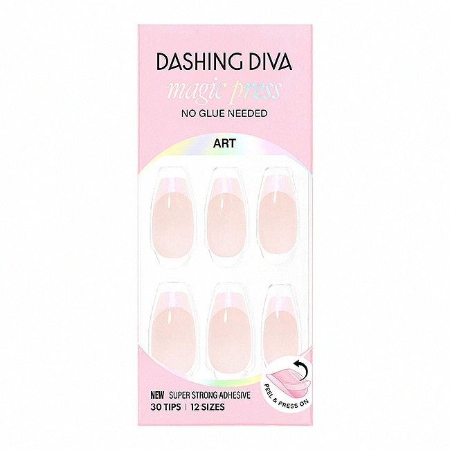 Dashing Diva/M 薄型經典美甲片-法式珍珠-30片