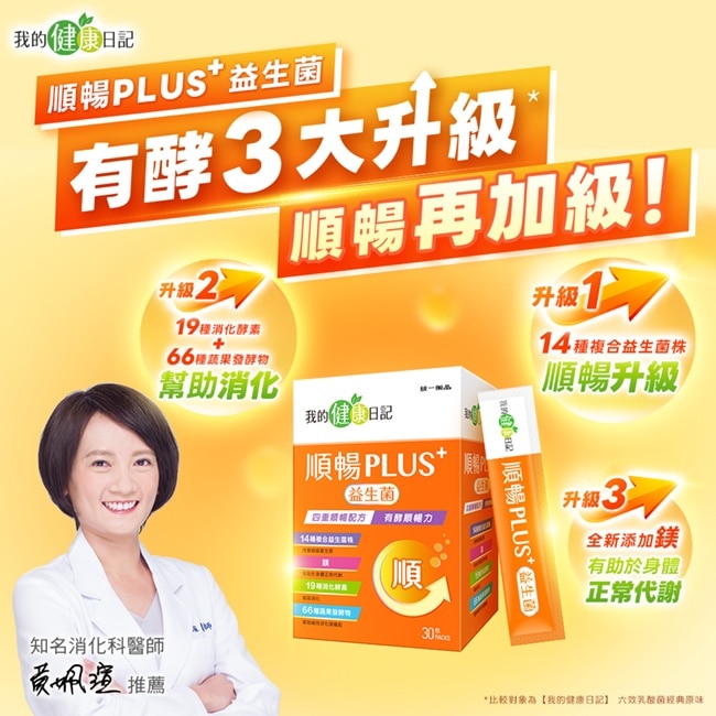 我的健康日記順暢PLUS+益生菌30入