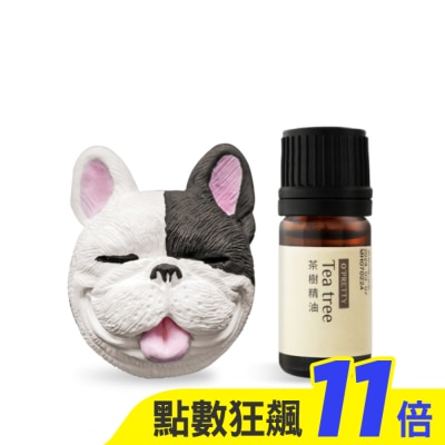 OPRETTY O’Pretty 歐沛媞 室內/車用 香氛擴香組【法鬥擴香石+茶樹草本精油(5ml)】