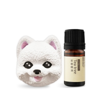 OPRETTY O’Pretty 歐沛媞 室內/車用 香氛擴香組【博美擴香石+茶樹草本精油(5ml)】