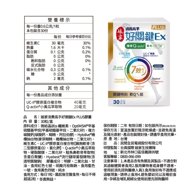 娘家消費高手好關鍵Ex PLUS膠囊30粒