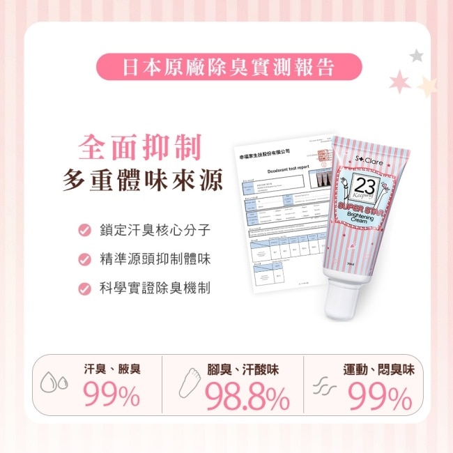 St.Clare聖克萊爾 私密毛髮順理霜60ml+毛髮順理霜60ml+腋下嫩白霜30ml(嫩白淨味升級款)