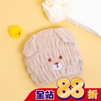 Miine - Miine動物造型擦髮帽-狗狗