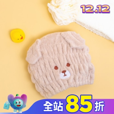 Miine Miine動物造型擦髮帽-狗狗