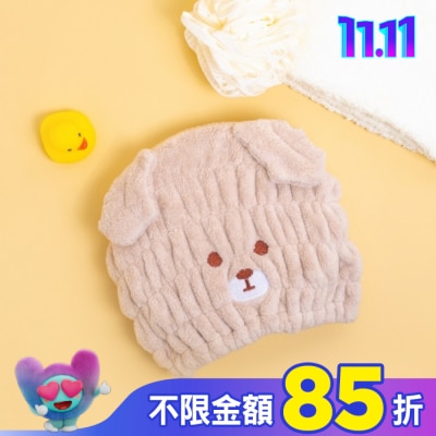 Miine Miine動物造型擦髮帽-狗狗