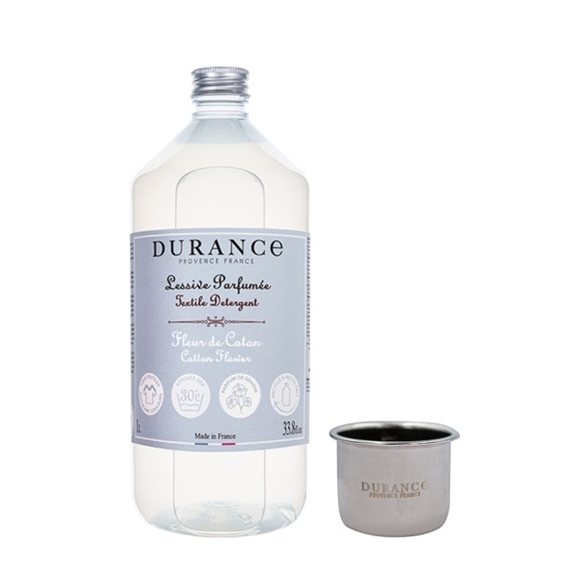 DURANCE朵昂思 香氛洗衣精(1L)-棉花田+洗劑量杯-專櫃公司貨