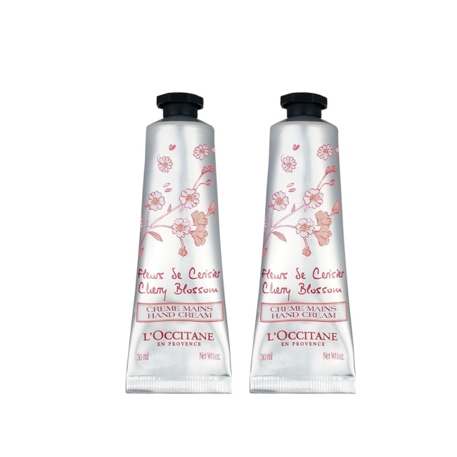 L’OCCITANE歐舒丹 櫻花護手霜(30ml) 2入組_國際航空版