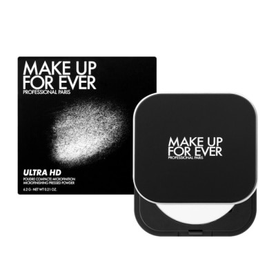 MAKE UP FOR EVER MAKE UP FOR EVER ULTRA HD 超進化無瑕微晶蜜粉餅(6.2g) #晶透白_國際航空版