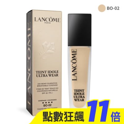 LANCOME蘭蔻 LANCOME 蘭蔻 零粉感超持久粉底 SPF48/PA++(30ml)#BO-02-新版-專櫃公司貨