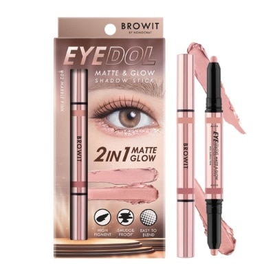 BROWIT BROWIT貝奧莉 2in1炫彩雙色持久眼影棒 02夢幻粉紅