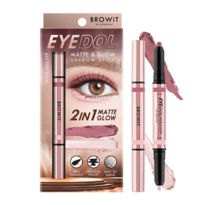 BROWIT BROWIT貝奧莉 2in1炫彩雙色持久眼影棒 03閃耀玫瑰