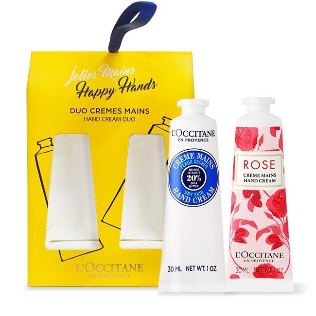 L’OCCITANE 歐舒丹 熱銷雙入手霜禮盒組-乳油木+玫瑰
