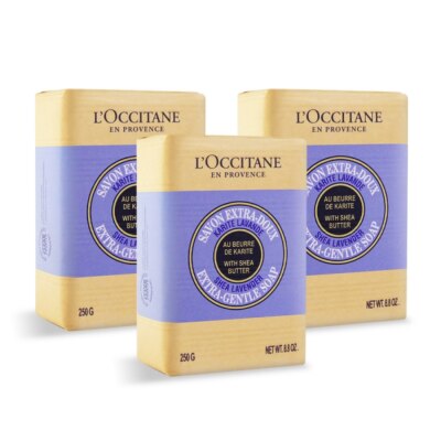 L OCCITANE L’OCCITANE 歐舒丹 乳油木薰衣草皂(250gX3)-國際航空版