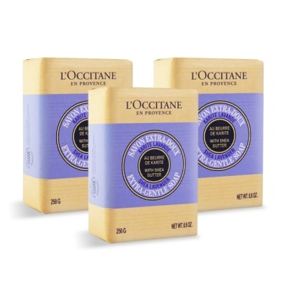 L OCCITANE L’OCCITANE 歐舒丹 乳油木薰衣草皂(250gX3)-國際航空版