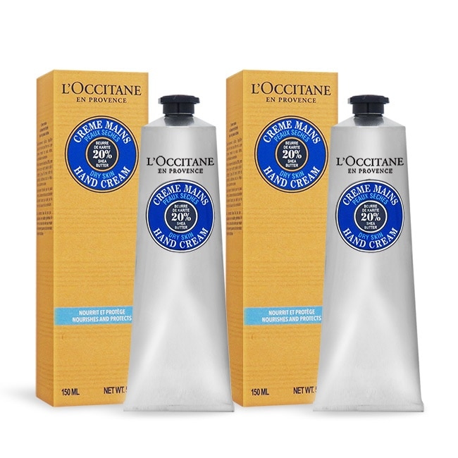 L’OCCITANE 歐舒丹 乳油木護手霜(150ml)X2-新版-國際航空版