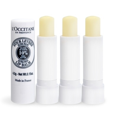 L OCCITANE L’OCCITANE 歐舒丹 乳油木潤唇膏(4.5g)X3