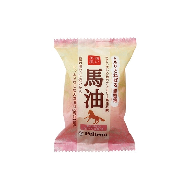 Pelican 馬油潤澤美膚皂 80g+3入組