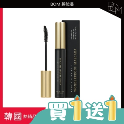 BOM - BOM 奇妙防水睫毛膏 濃密&卷翹 #01黑色