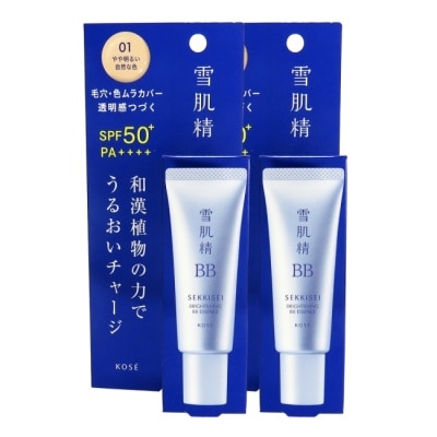 KOSE 高絲 雪肌精 水感BB裸妝蜜 SPF50+ PA++++ 30g(01明亮膚色)x2入