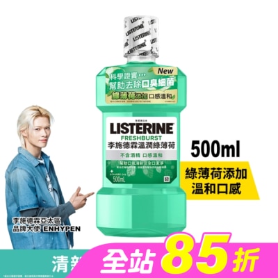 李施德霖 - 李施德霖溫潤綠薄荷無酒精漱口水500ml