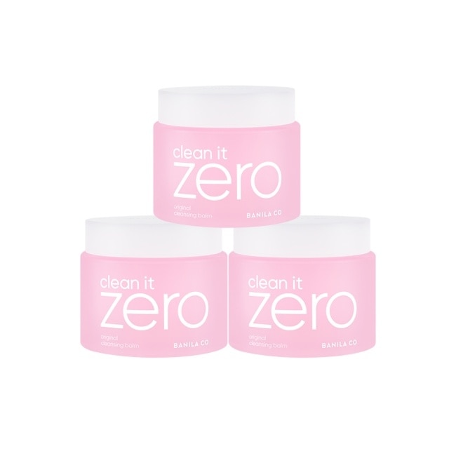 【BANILA CO】 ZERO零感肌瞬淨卸妝霜180ml(經典潤澤)三入組