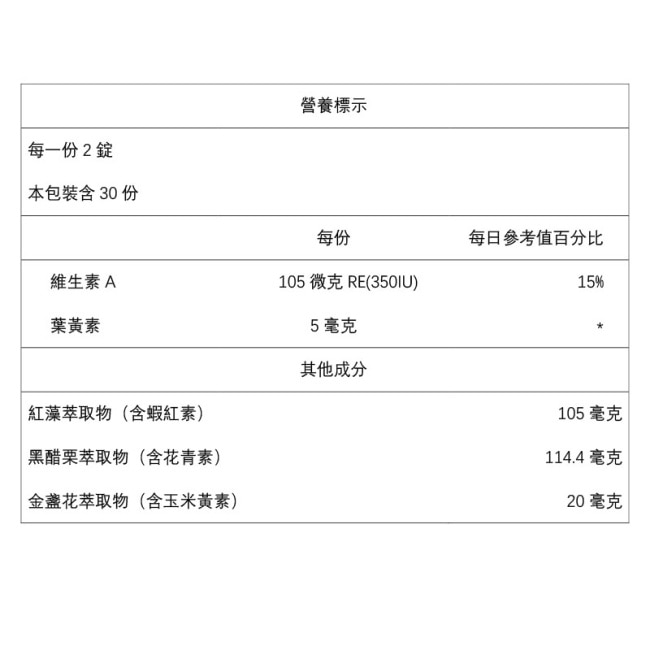 白蘭氏 晶研全方位葉黃素EX60錠