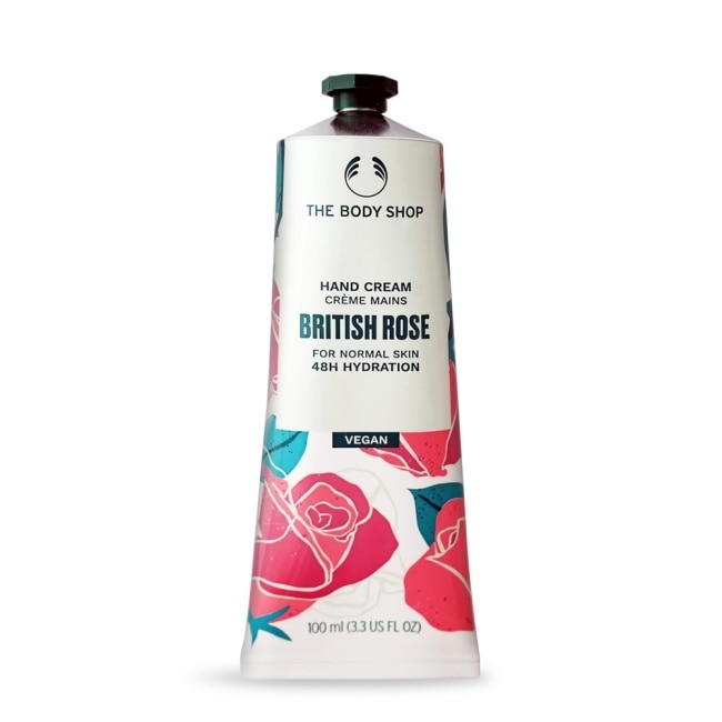 THE BODY SHOP 英皇玫瑰嫩膚護手霜(100ml)-國際航空版