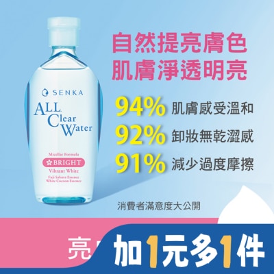 專科 SENKA 洗顏專科超微米透亮卸粧水n230ml獨家