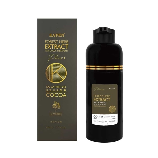 KAFEN卡氛何首烏染髮膏Plus+ 400ml-琥珀可可棕