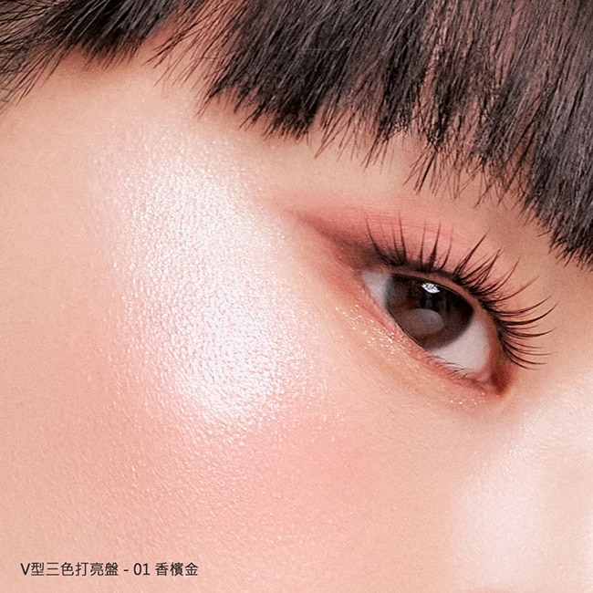 PERIPERA V型三色打亮盤 01香檳金