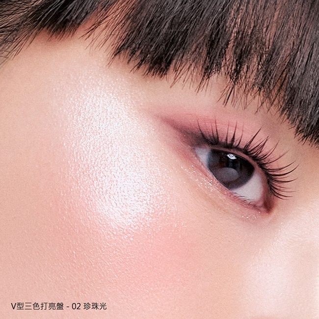 PERIPERA V型三色打亮盤 02珍珠光