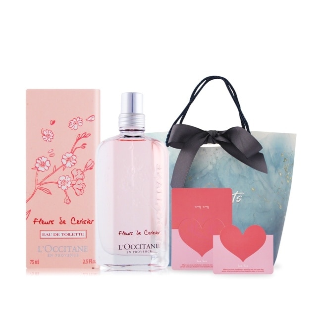 L’OCCITANE 歐舒丹 櫻花淡香水(75ml) 贈卡片+禮袋-國際航空版