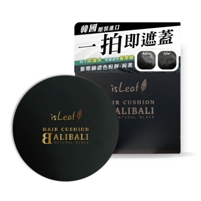 ISLEAF - 韓國isLeaf髮際線遮色粉餅-純黑14g image