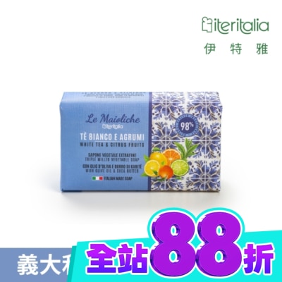 ITERITALIA 【Iteritalia伊特雅】頂級植萃香氛皂175g 白茶沁檸香 image