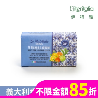 ITERITALIA 【Iteritalia伊特雅】頂級植萃香氛皂175g-白茶沁檸香