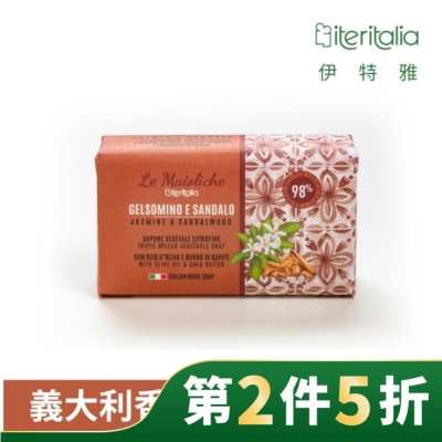 ITERITALIA 【Iteritalia伊特雅】頂級植萃香氛皂175g-茉莉檀香