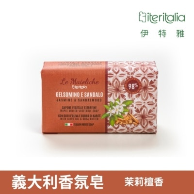 ITERITALIA 【Iteritalia伊特雅】頂級植萃香氛皂175g-茉莉檀香