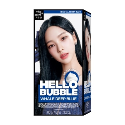 HELLO BUBBLE 魅尚萱 HELLO BUBBLE泡沫染髮劑 4B 經典藍