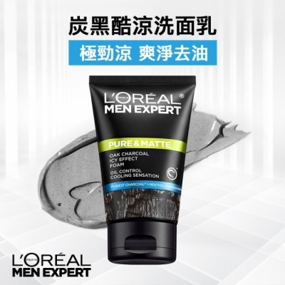 L`OREAL PARIS 巴黎萊雅 巴黎萊雅炭黑酷涼洗面乳100ml