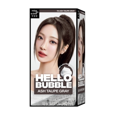 HELLO BUBBLE 魅尚萱 HELLO BUBBLE泡沫染髮劑 7A 霧灰棕