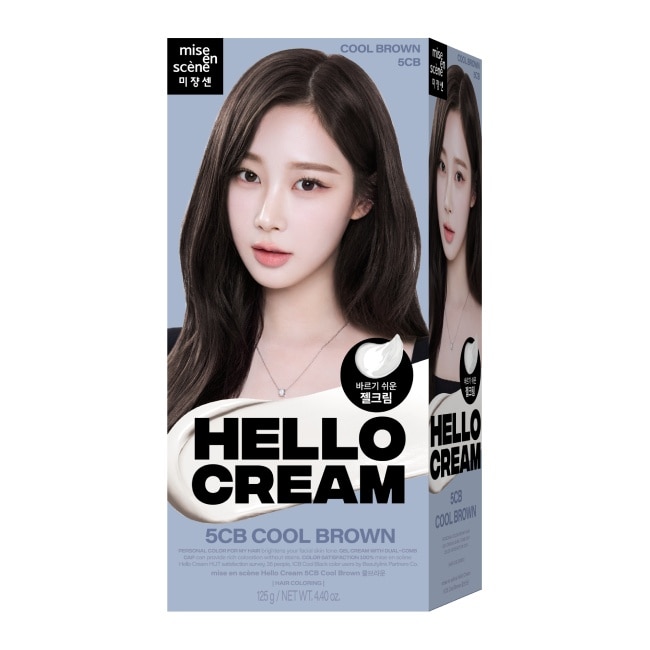 魅尚萱HELLO CREAM染髮霜 5CB 亞麻冷棕