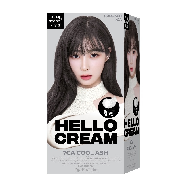 魅尚萱HELLO CREAM染髮霜 7CA 薄荷灰棕