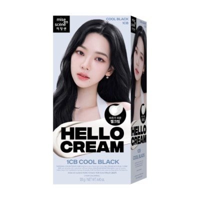 MISEENSCENE 魅尚萱HELLO CREAM染髮霜 1CB冷光酷黑