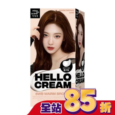 魅尚萱 魅尚萱HELLO CREAM染髮霜 6WB焦糖暖棕